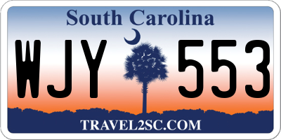 SC license plate WJY553