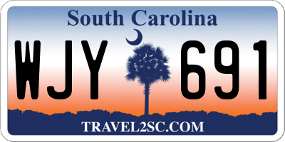 SC license plate WJY691