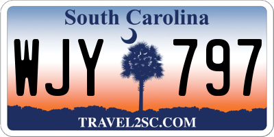 SC license plate WJY797