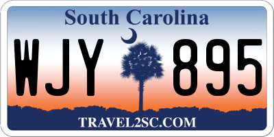SC license plate WJY895