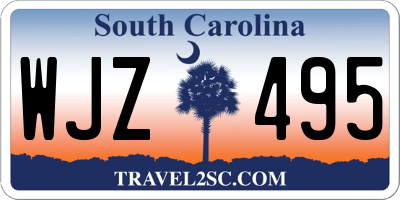 SC license plate WJZ495