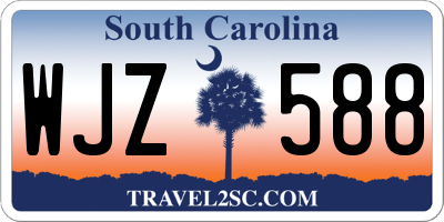 SC license plate WJZ588