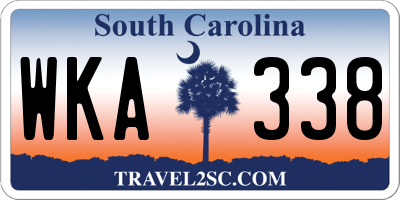 SC license plate WKA338