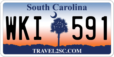 SC license plate WKI591