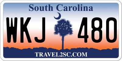 SC license plate WKJ480