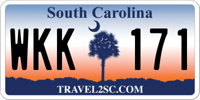 SC license plate WKK171