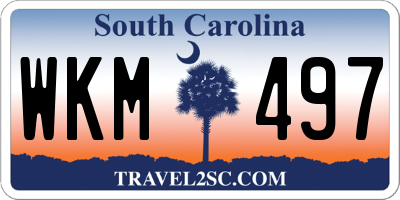 SC license plate WKM497
