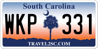 SC license plate WKP331