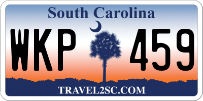 SC license plate WKP459