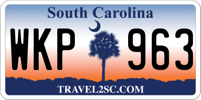 SC license plate WKP963