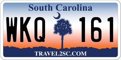 SC license plate WKQ161