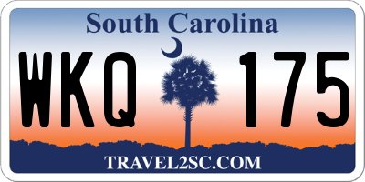 SC license plate WKQ175