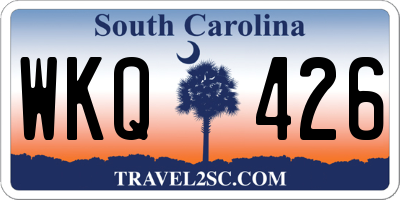 SC license plate WKQ426
