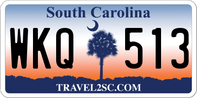 SC license plate WKQ513