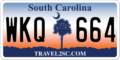 SC license plate WKQ664