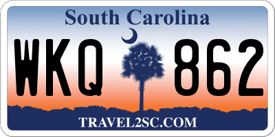 SC license plate WKQ862