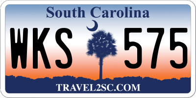 SC license plate WKS575