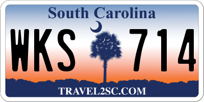 SC license plate WKS714