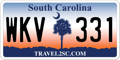 SC license plate WKV331
