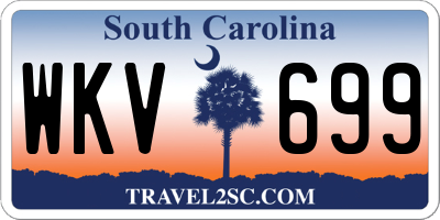 SC license plate WKV699