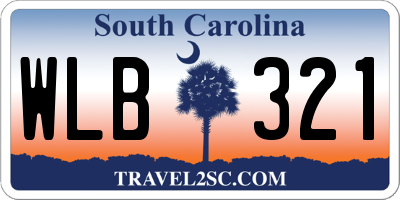 SC license plate WLB321