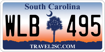 SC license plate WLB495