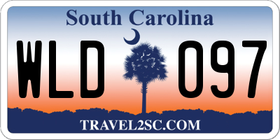 SC license plate WLD097