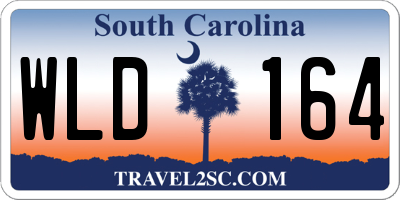 SC license plate WLD164