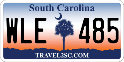 SC license plate WLE485