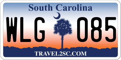SC license plate WLG085