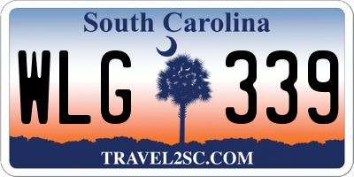 SC license plate WLG339