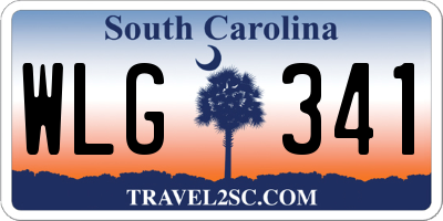 SC license plate WLG341
