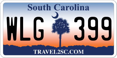 SC license plate WLG399