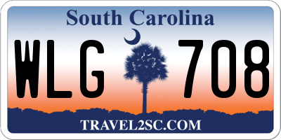 SC license plate WLG708