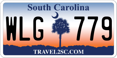 SC license plate WLG779