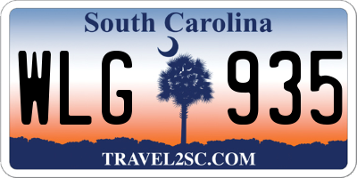 SC license plate WLG935