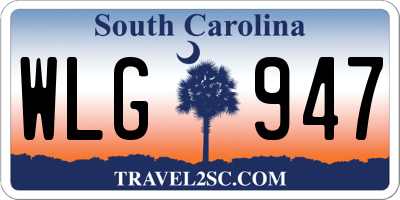 SC license plate WLG947