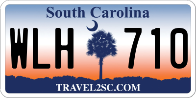 SC license plate WLH710