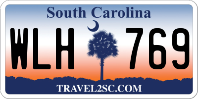 SC license plate WLH769