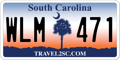 SC license plate WLM471