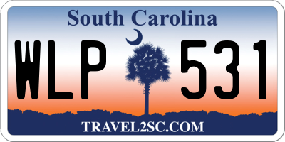 SC license plate WLP531