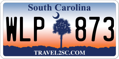 SC license plate WLP873