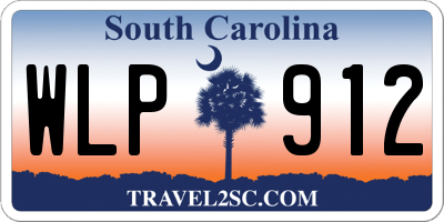 SC license plate WLP912