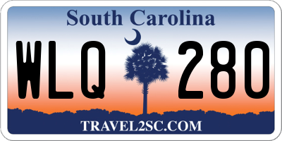 SC license plate WLQ280