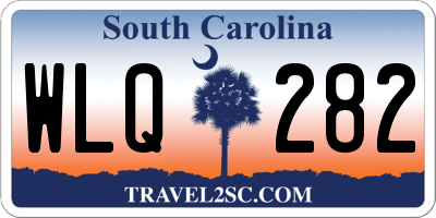 SC license plate WLQ282