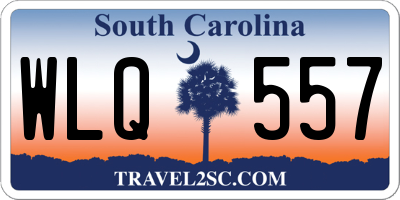 SC license plate WLQ557