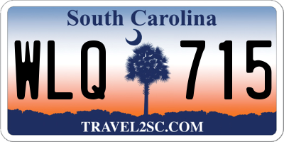 SC license plate WLQ715