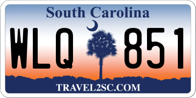 SC license plate WLQ851