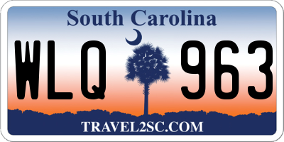 SC license plate WLQ963
