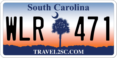 SC license plate WLR471